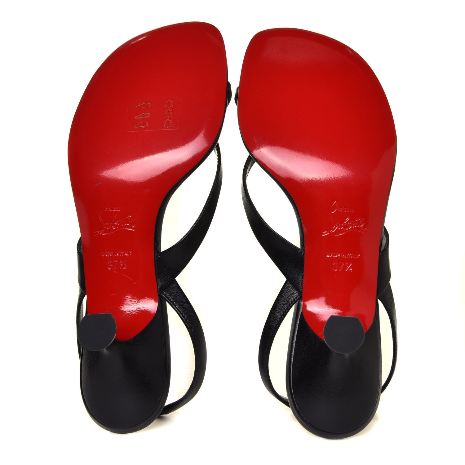 Christian Louboutin Kid Taralita 55 Thong Sandals 37.5 Black 11 of 12