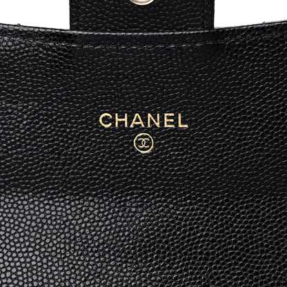 Chanel Caviar Quilted Medium Gusset Flap Wallet Black 6 of 11