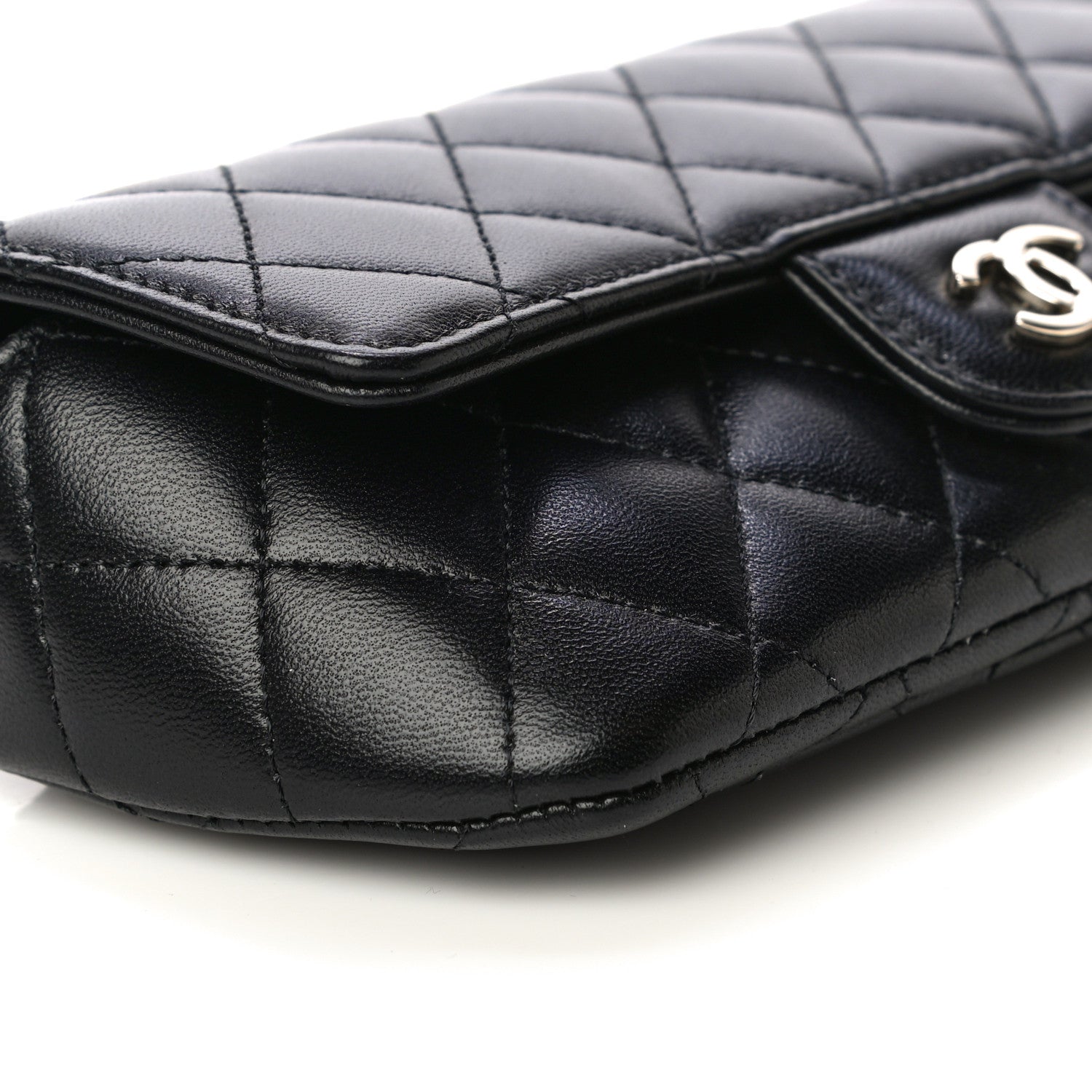 Chanel Lambskin Quilted Glasses Case With Chain Black 10 of 11