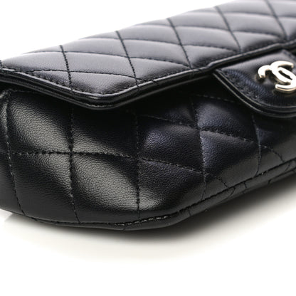 Chanel Lambskin Quilted Glasses Case With Chain Black 10 of 11