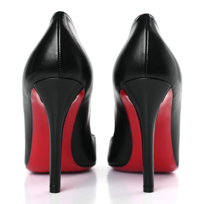 Christian Louboutin Shiny Nappa Apostrophy 100 Pumps 38.5 Black 5 of 9
