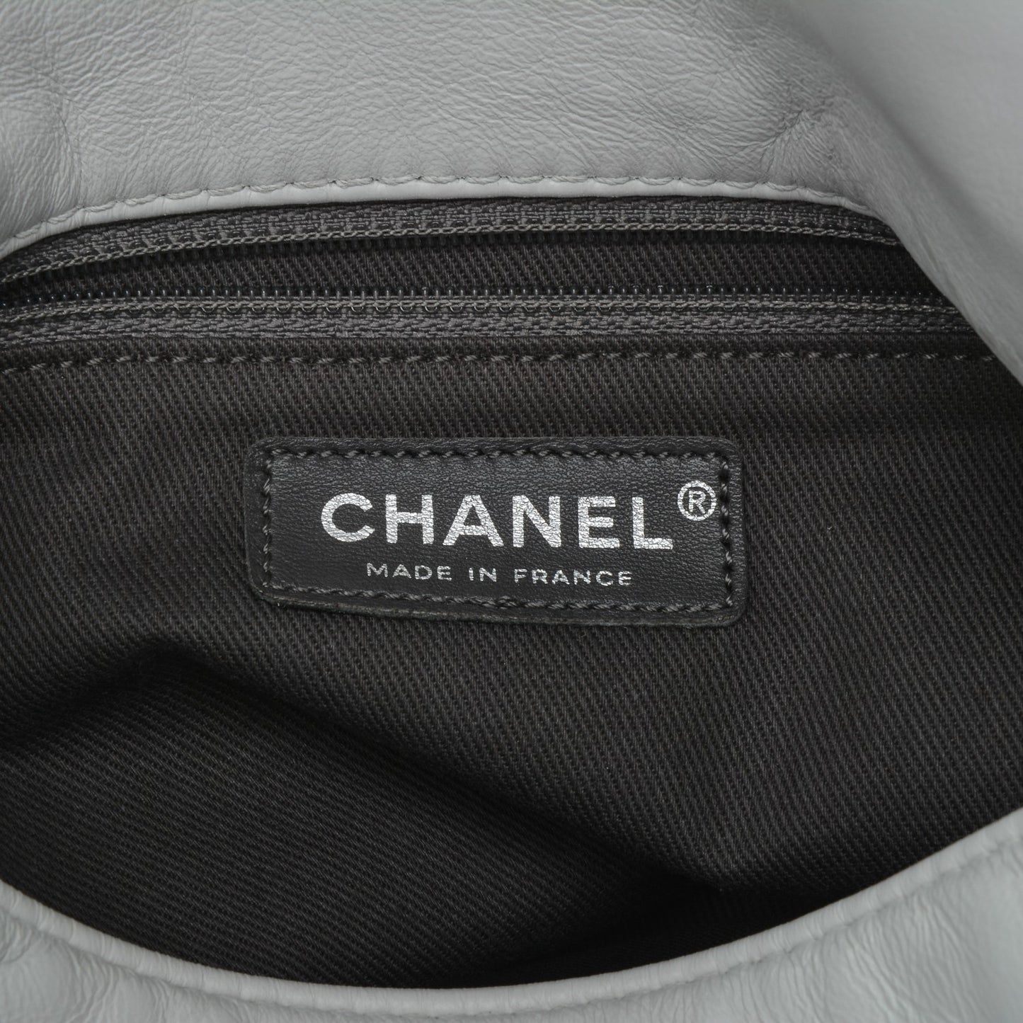 Lambskin Large Sharpei Bag White
