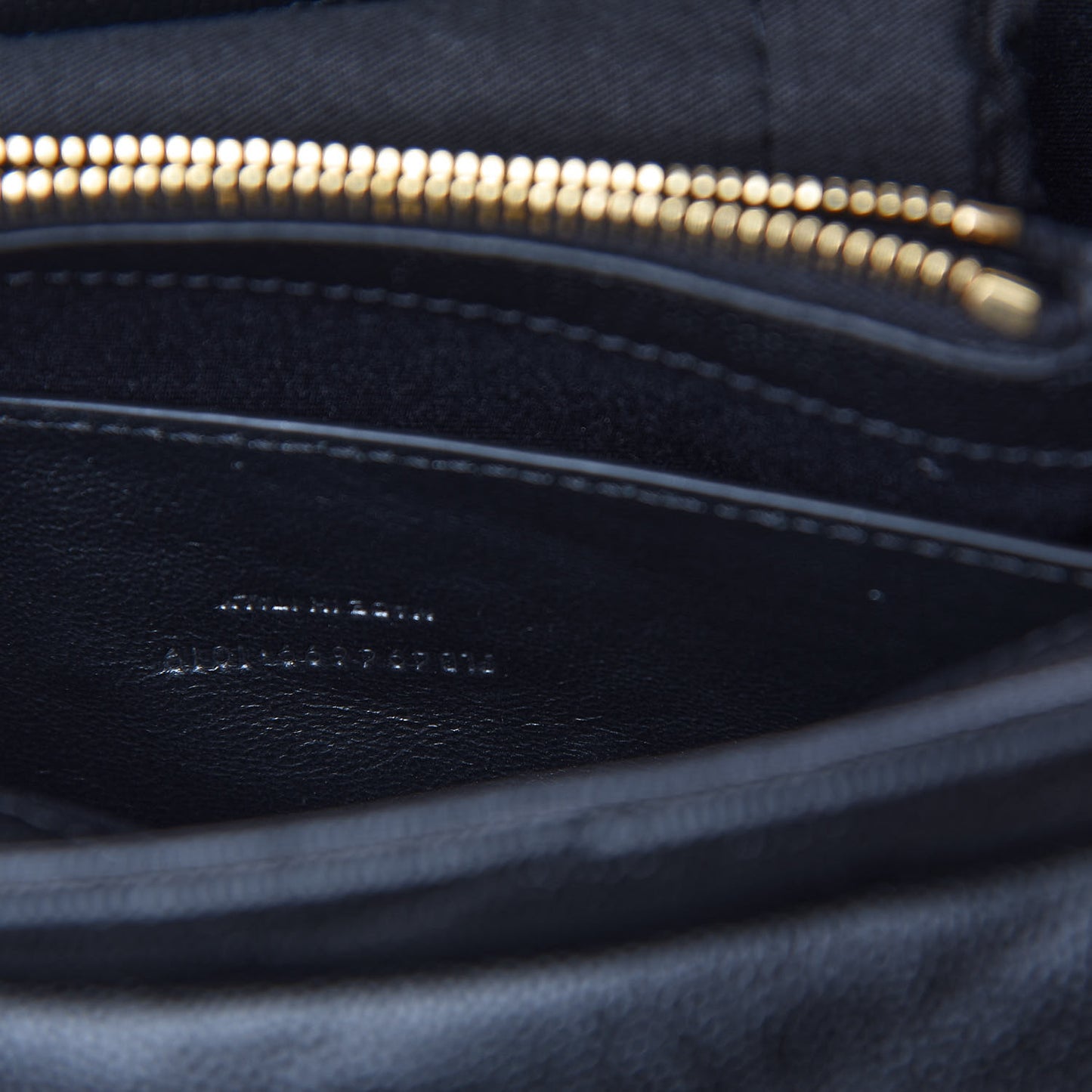Grain de Poudre Calfskin Y Quilted Monogram Small Loulou Chain Satchel Black