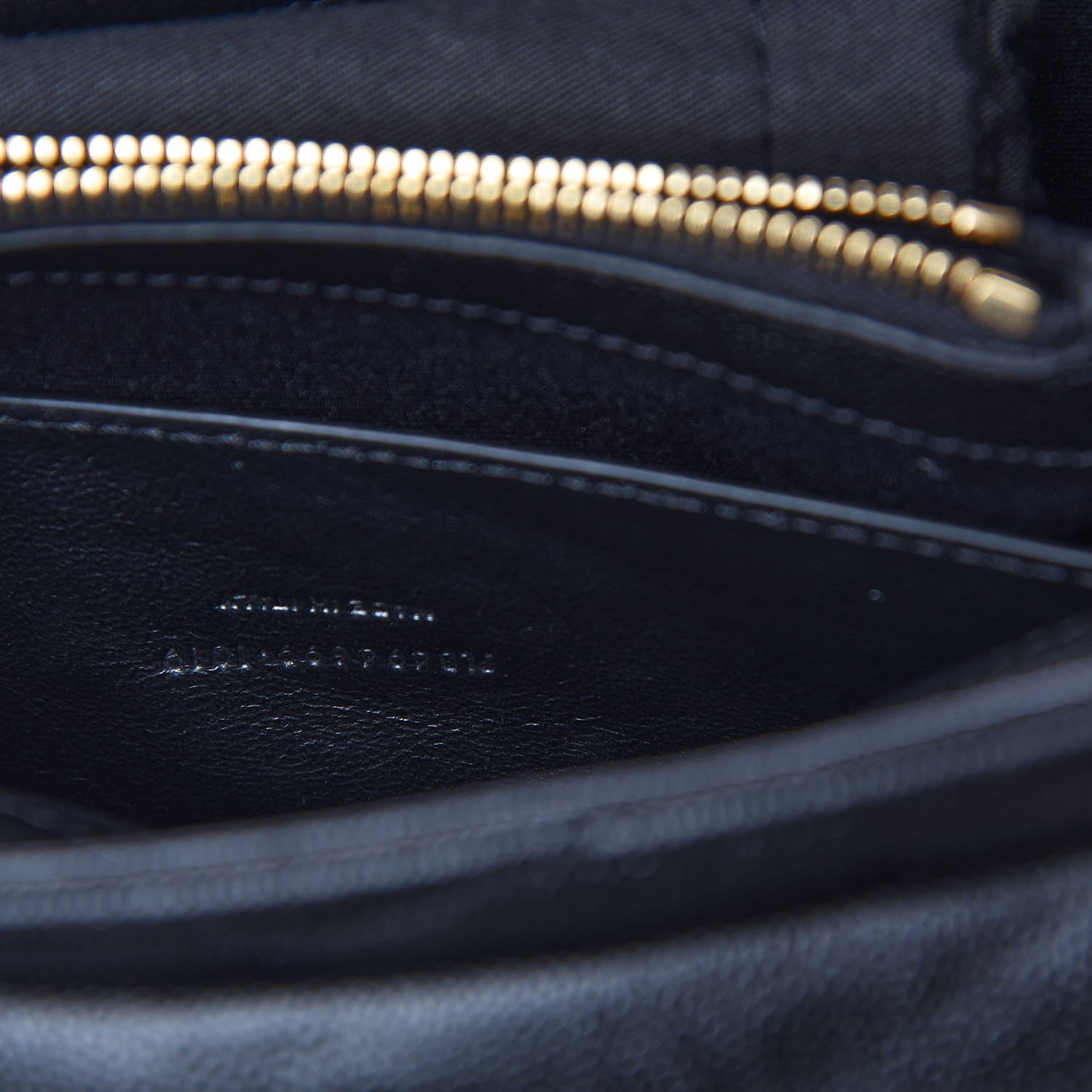 Saint Laurent Grain de Poudre Calfskin Y Quilted Monogram Small Loulou Chain Satchel Black 10 of 12