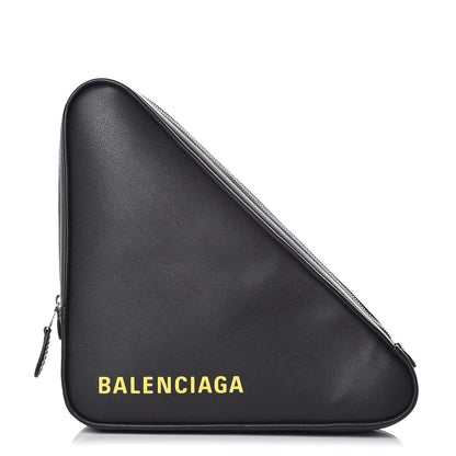 Balenciaga Calfskin M Triangle Pouch Black 1 of 7