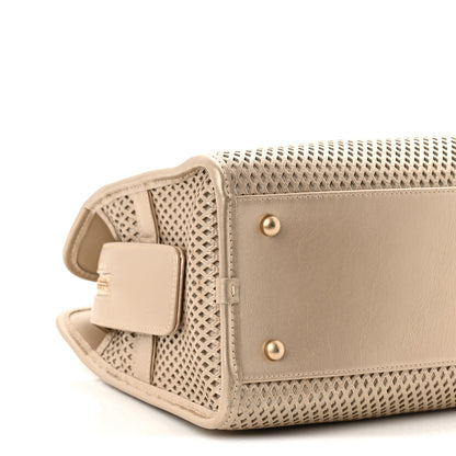 Chanel Metallic Calfskin Perforated Up In The Air Tote Light Gold 9 of 11