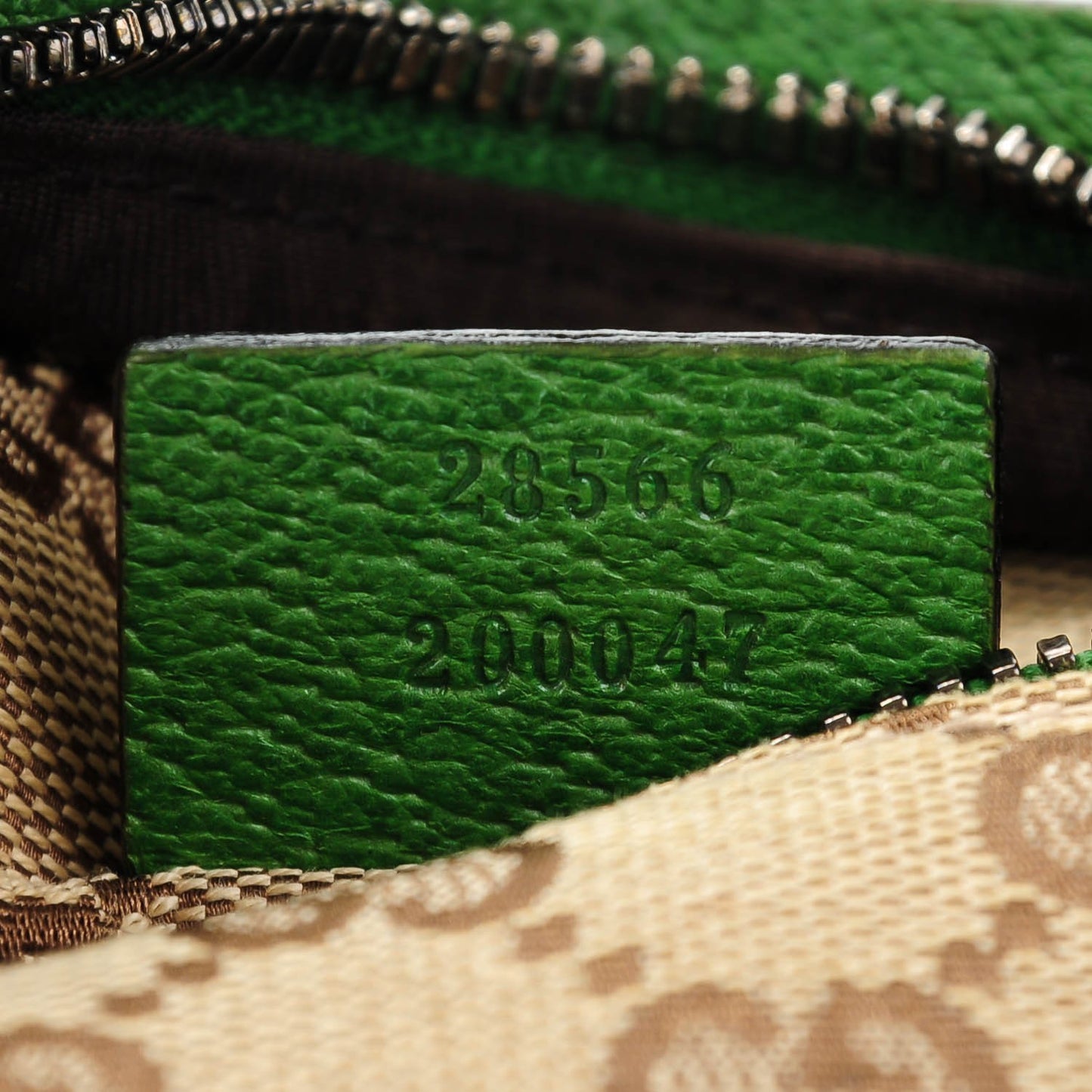 GG Monogram Web Double Pocket Belt Bag Green