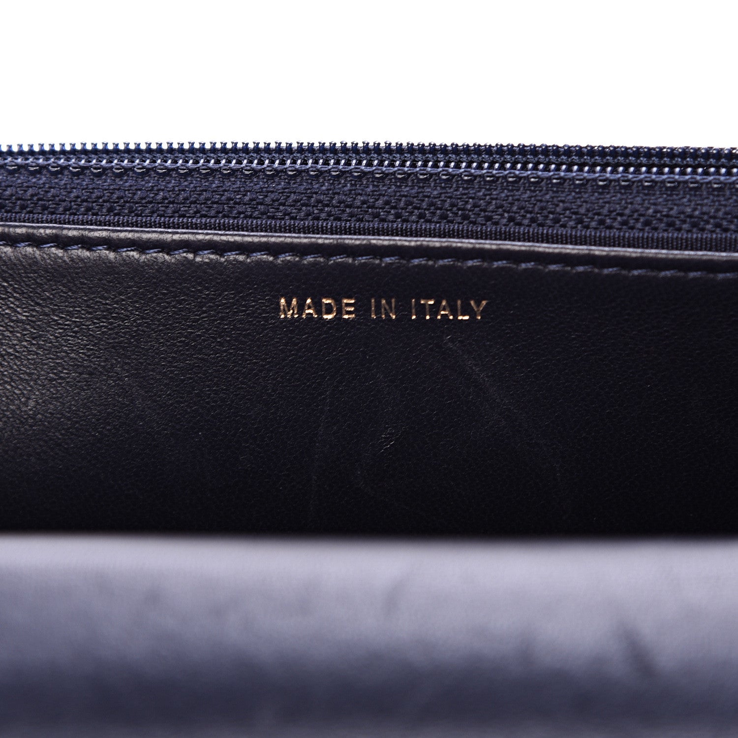 Chanel Lambskin Quilted Trendy CC Wallet On Chain WOC Navy 6 of 17