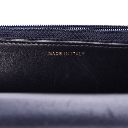 Chanel Lambskin Quilted Trendy CC Wallet On Chain WOC Navy 6 of 17