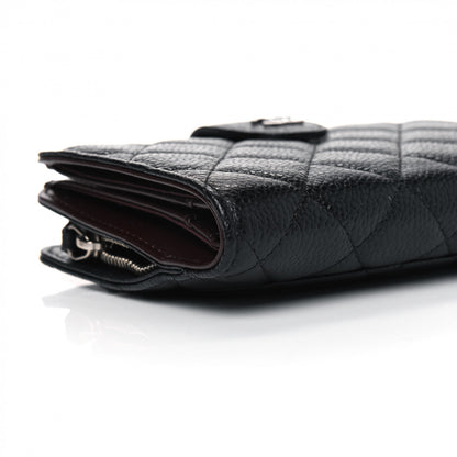 Chanel Caviar Quilted Zipped Pocket Wallet Black 5 of 8