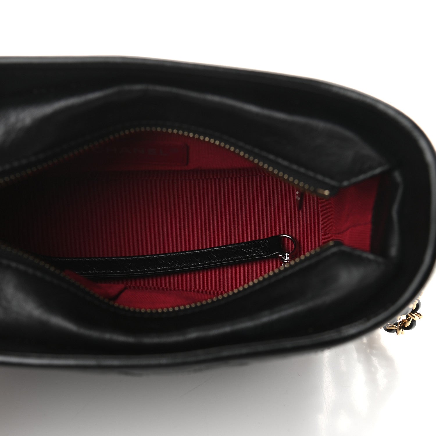 Chanel Aged Calfskin Quilted Small Gabrielle Hobo Black 5 of 9