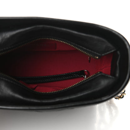 Chanel Aged Calfskin Quilted Small Gabrielle Hobo Black 5 of 9