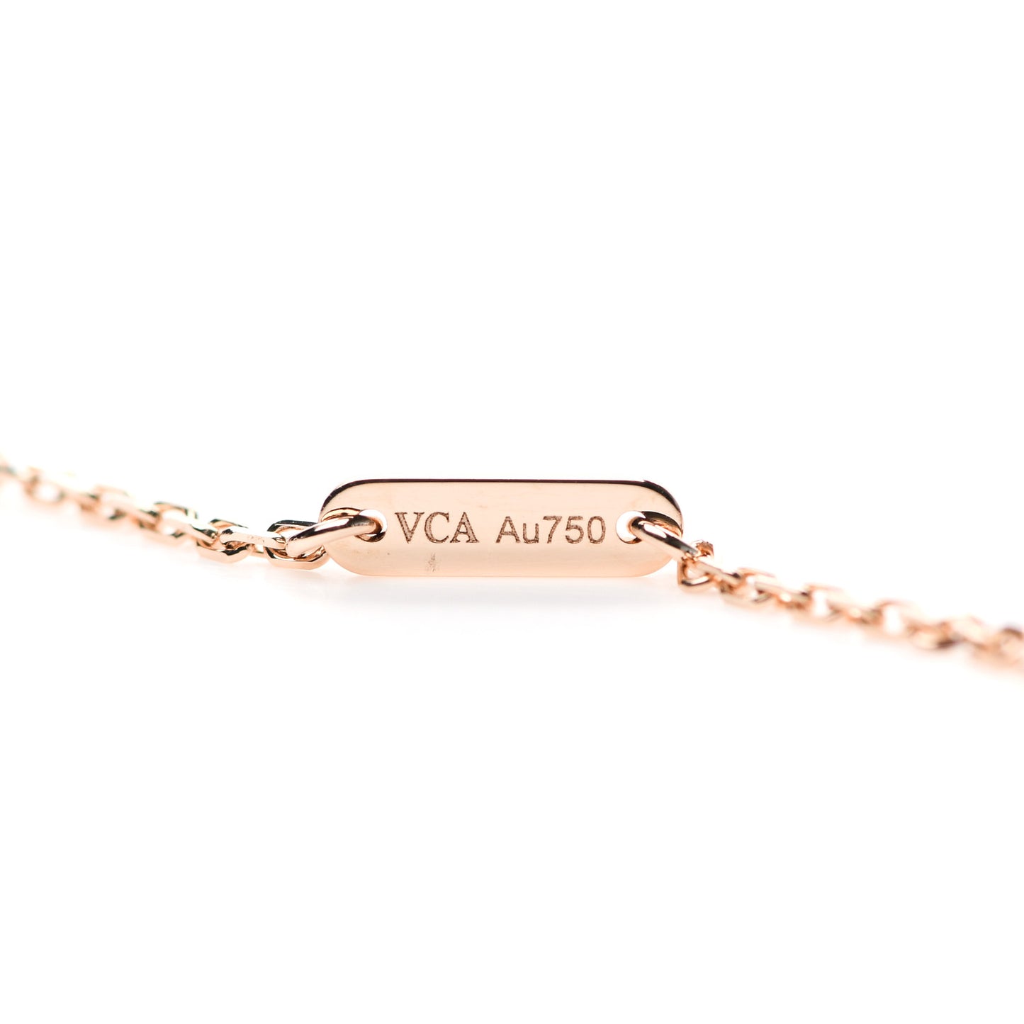 18K Rose Gold Sweet Alhambra Pendant Necklace