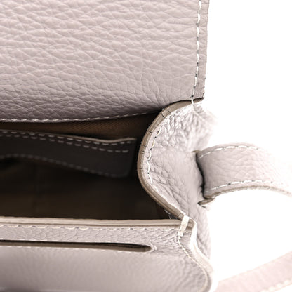 Chloe Calfskin Mini Marcie Round Crossbody Bag Cashmere Grey 10 of 10