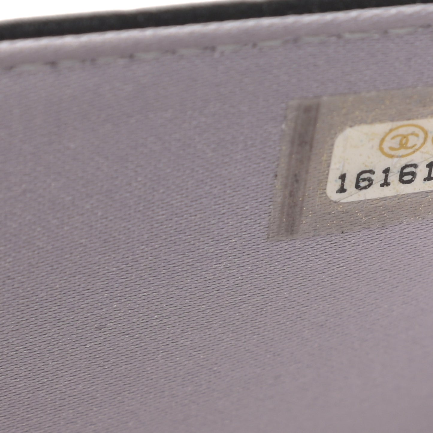 Lambskin Camellia Embossed Wallet on Chain WOC Black