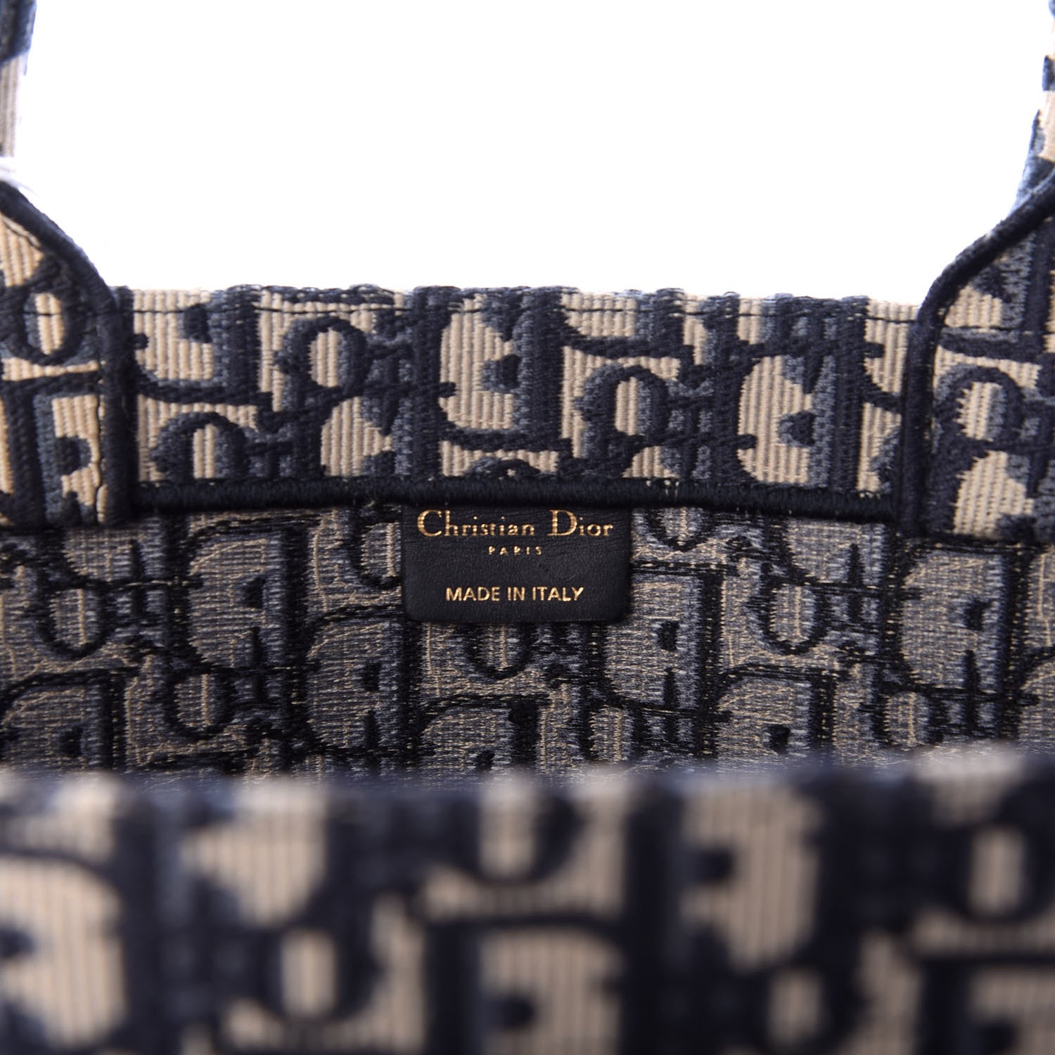Christian Dior Oblique Medium Book Tote Blue Multicolor 6 of 9