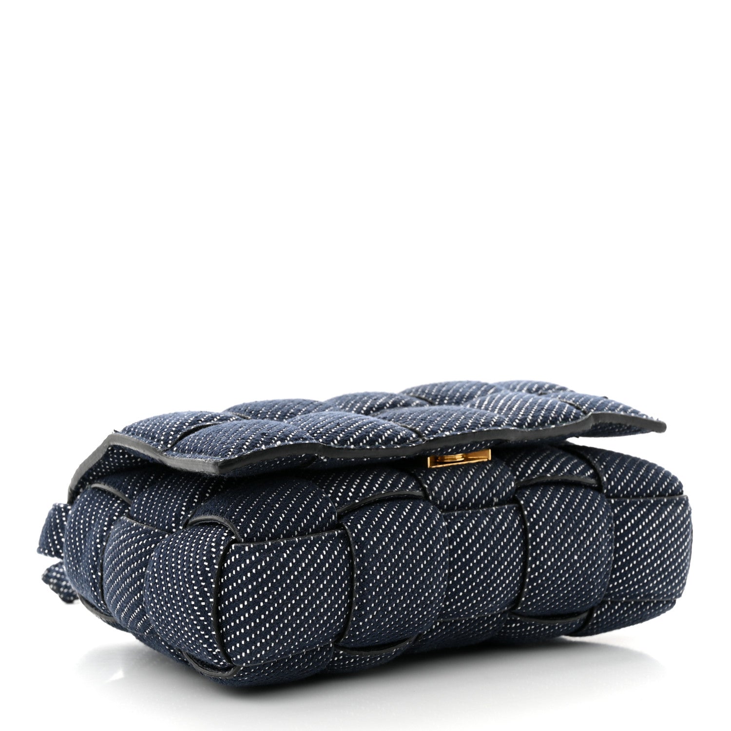 Bottega Veneta Denim Maxi Intrecciato Padded Cassette High Frequency Crossbody Bag Indigo 4 of 9