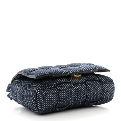Bottega Veneta Denim Maxi Intrecciato Padded Cassette High Frequency Crossbody Bag Indigo 4 of 9