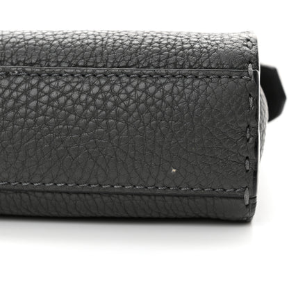 Fendi Cuoio Romano Selleria Mini Peekaboo Iconic Fit Satchel Asfalto Multicolor 11 of 12