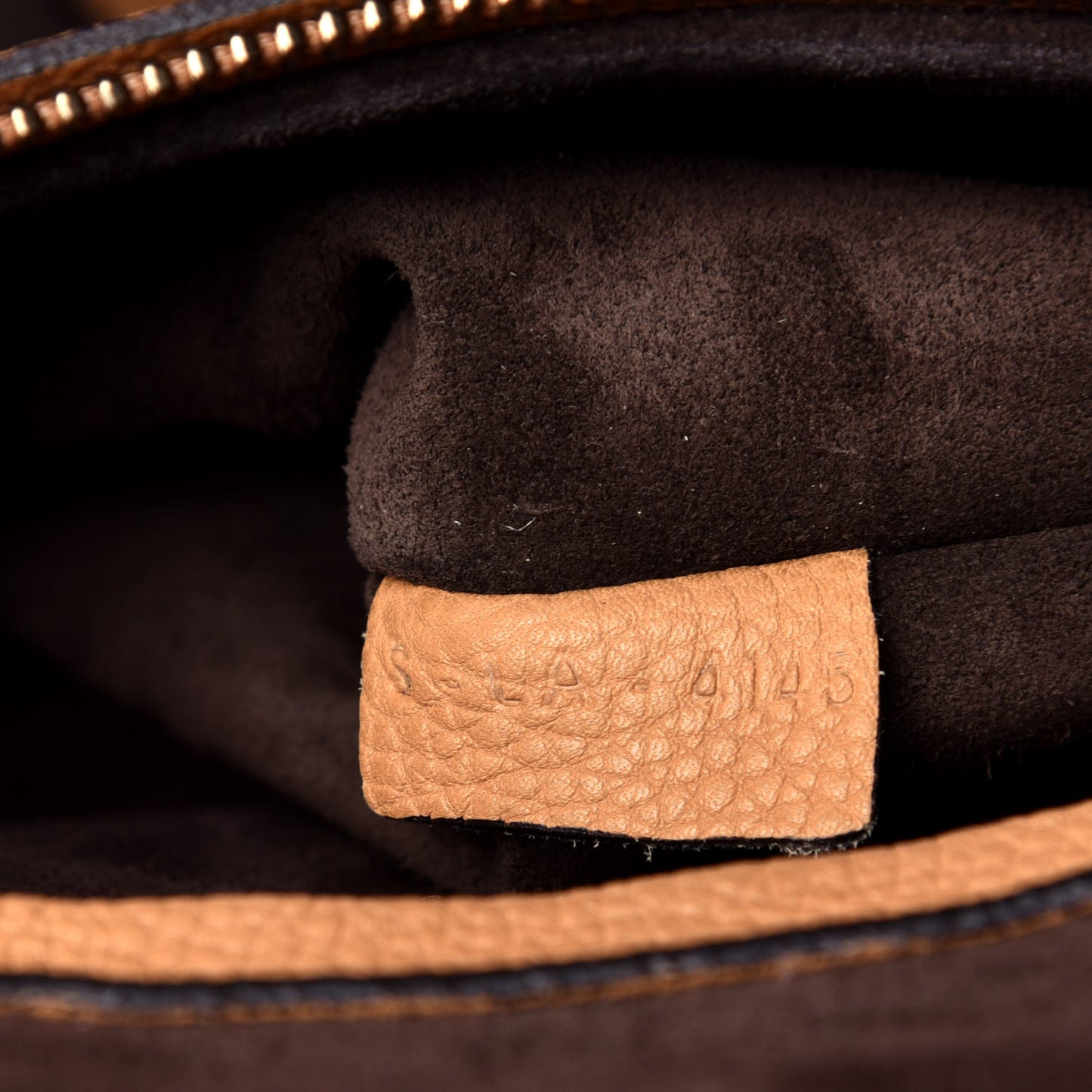 Baby Grained Calfskin Medium Phantom Luggage Camel