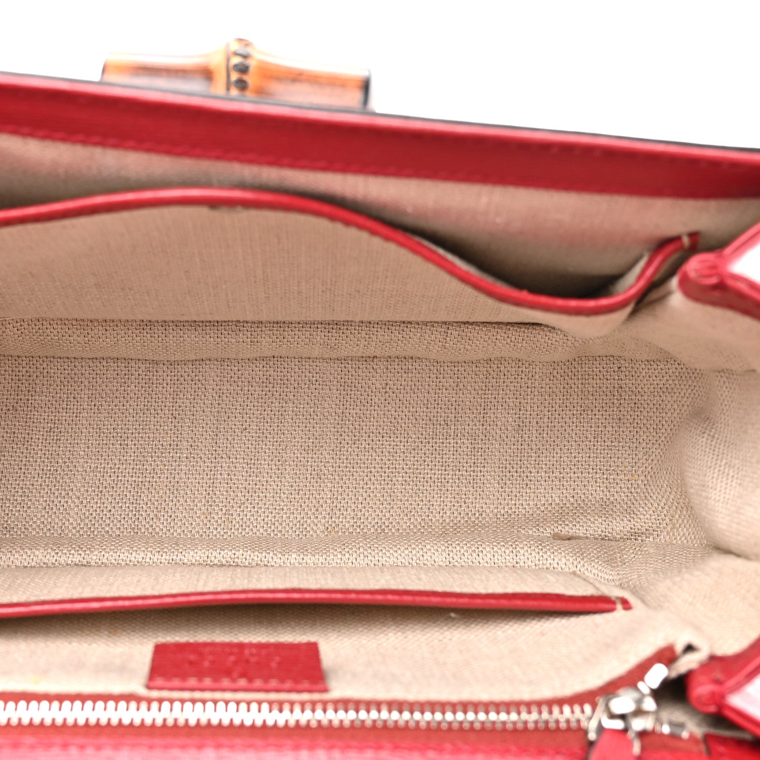 Gucci Shangai Calfskin Small Classic Bamboo Top Handle Bag