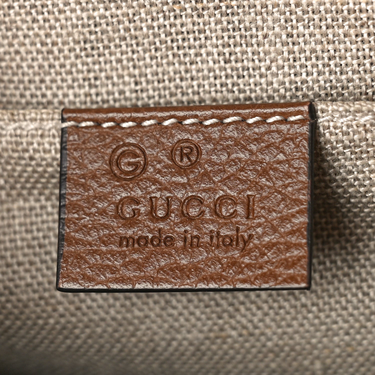 Gucci Monogram Mini Bree Messenger Bag Beige Tabacco 6 of 9