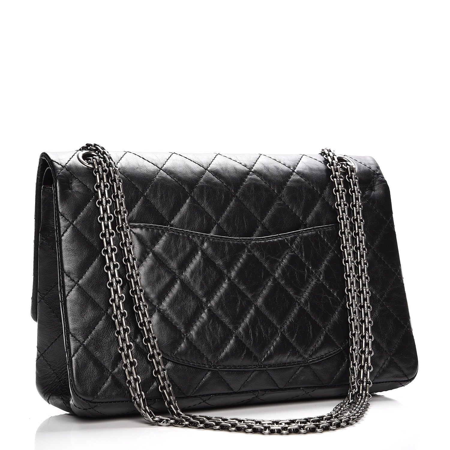 Chanel Aged Calfskin Quilted 2.55 Reissue 226 Flap Black 3 of 7