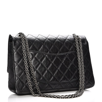 Chanel Aged Calfskin Quilted 2.55 Reissue 226 Flap Black 3 of 7