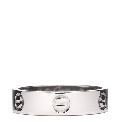 Cartier 18K White Gold 3.5mm LOVE Wedding Band Ring 63 10.25 1 of 4