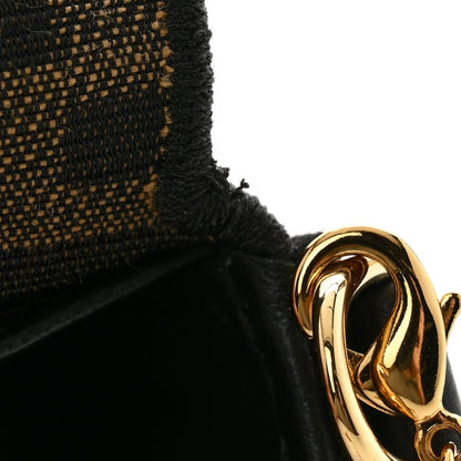 Fendi Fabric Jacquard FF 1974 Nano Baguette Charm Tobacco Moro Black 11 of 13