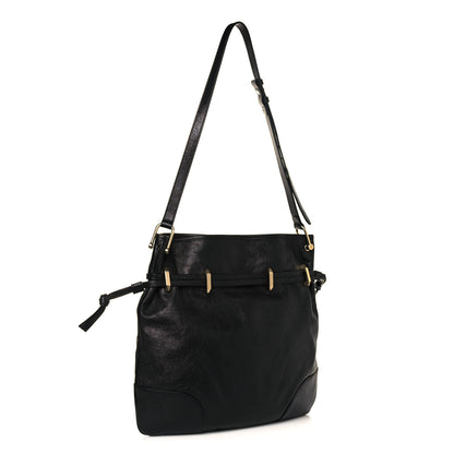 Gucci Sakai Calfskin Horsebit 1955 Cinch Top Messenger Bag Black 3 of 14
