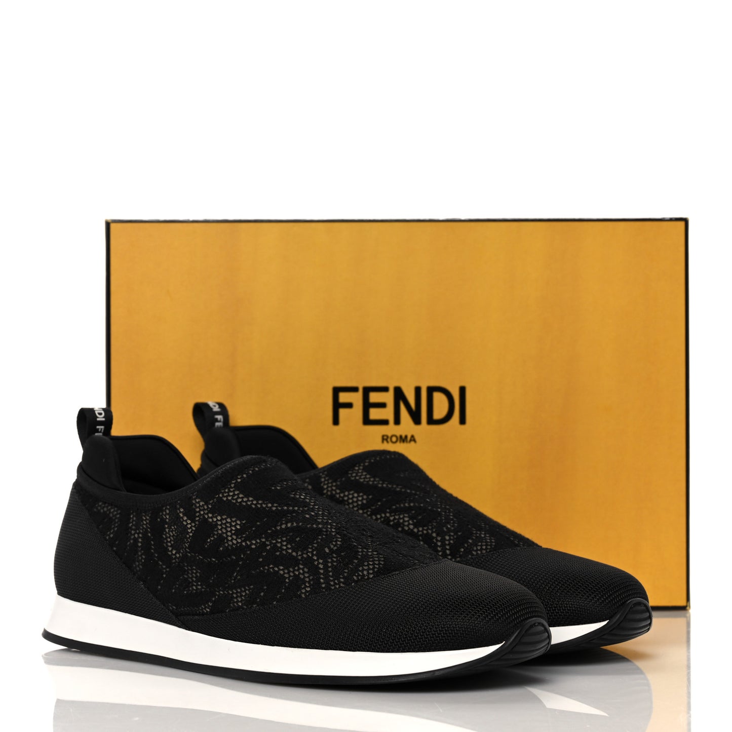 X SARAH COLEMAN Mesh FF Vertigo Runner Slip On Sneakers 39 Black
