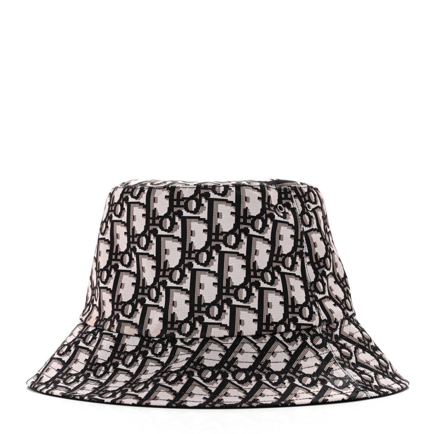 Christian Dior Oblique Reversible Teddy-D Brim Bucket Hat 57 Black 3 of 16