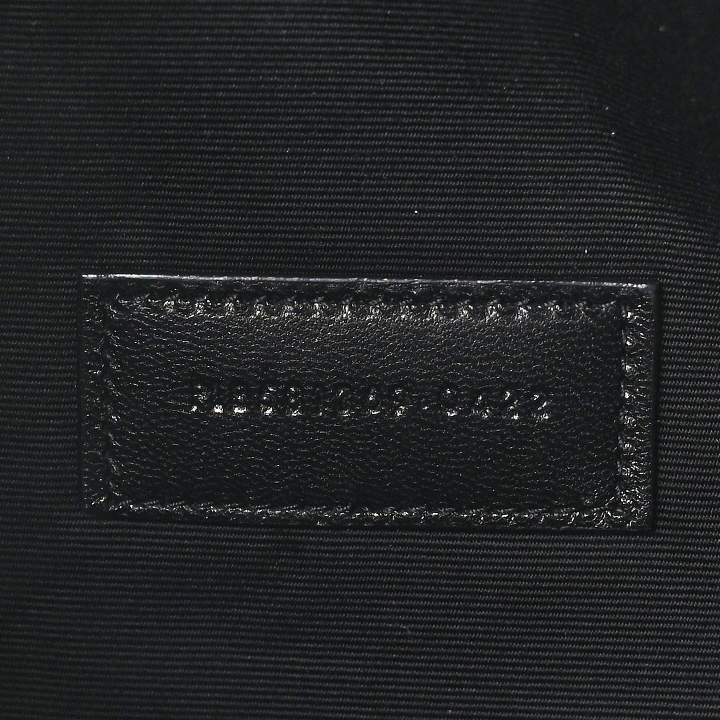 Linen Canvas Rive Gauche Zipped Pouch Black