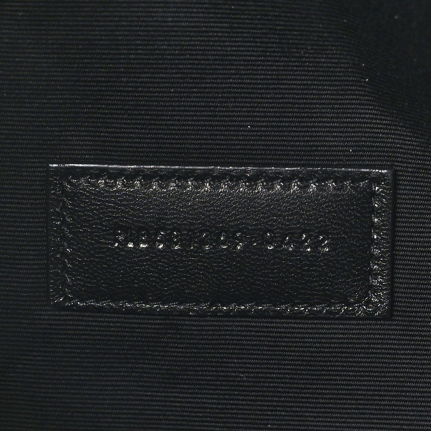 Saint Laurent Linen Canvas Rive Gauche Zipped Pouch Black 7 of 7