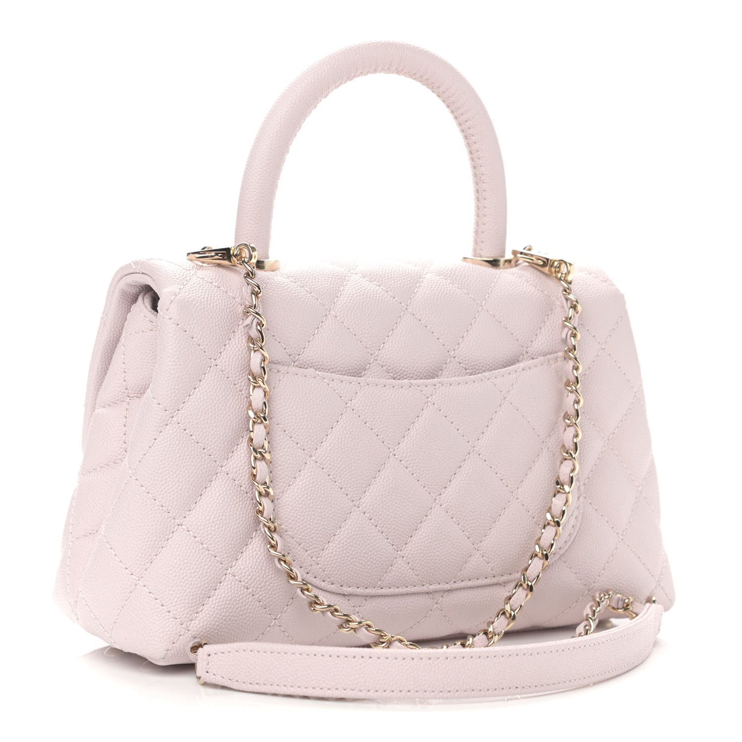 Chanel Caviar Quilted Mini Coco Handle Flap Lilas Lilac 3 of 11
