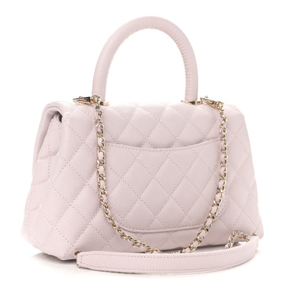 Chanel Caviar Quilted Mini Coco Handle Flap Lilas Lilac 3 of 11