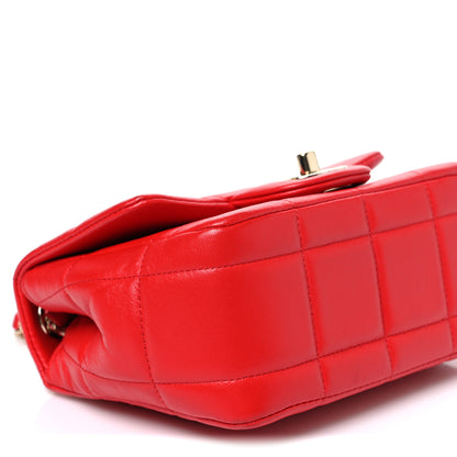 Chanel Lambskin Resin Crystal Square Quilted Monacoco Mini Flap Red 9 of 10