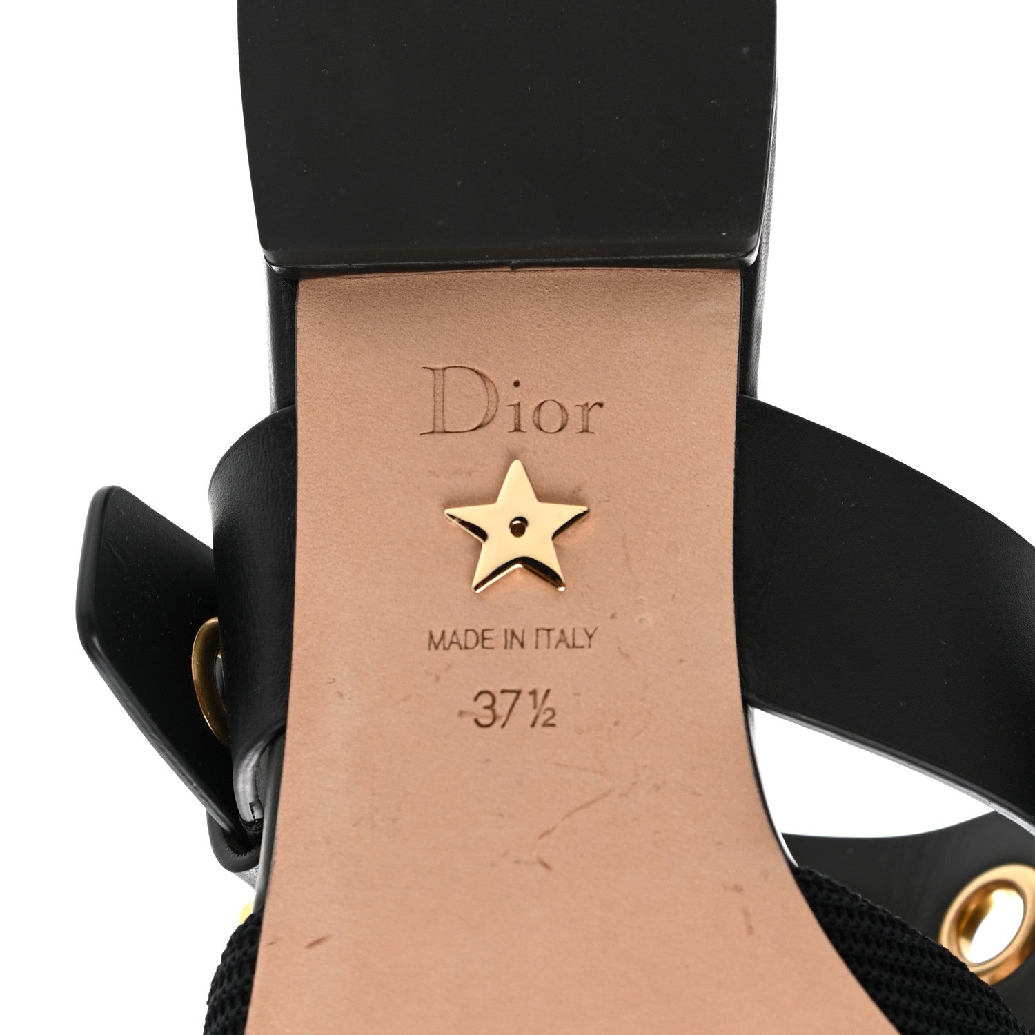 Christian Dior Technical Fabric D-Dior Ballerina Flat Mule 37.5 Black 6 of 8