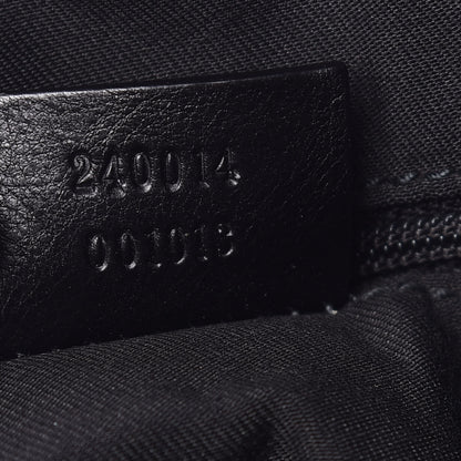 Gucci Denim Monogram Medium Jolicoeur Tote Black 7 of 12