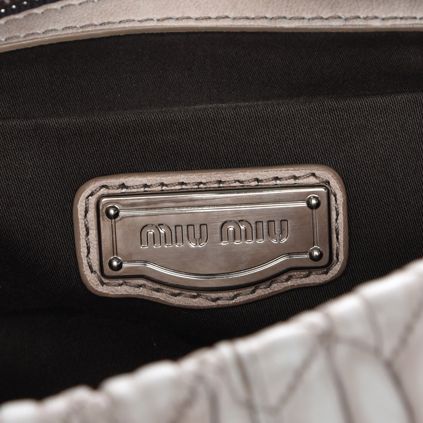 Nappa Matelasse Flap Satchel