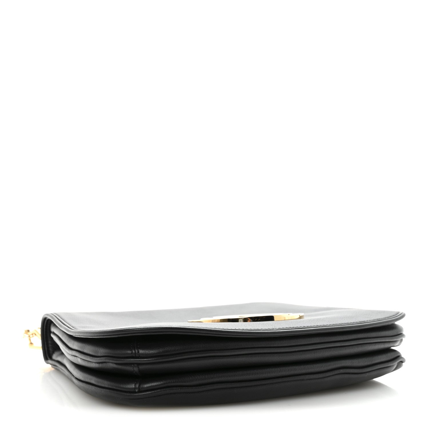 Gucci Roxy Calfskin Web Medium Studded Blondie Shoulder Flap Bag Black 4 of 9