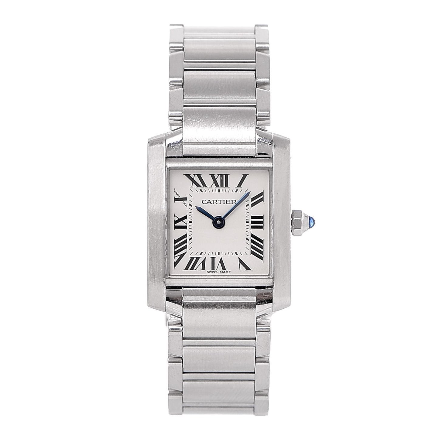 Stainless Steel 20mm Tank Francaise Quartz Watch