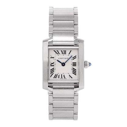Cartier Stainless Steel 20mm Tank Francaise Quartz Watch 1 of 10