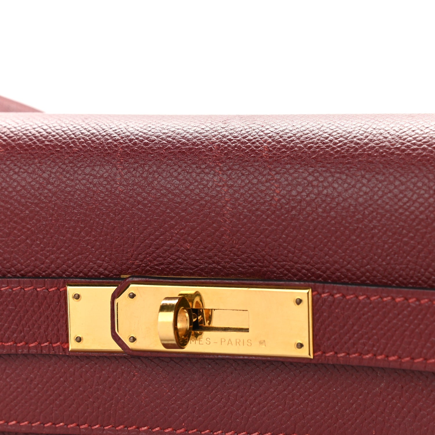 Hermes Epsom Kelly Sellier 32 Rouge H 12 of 22