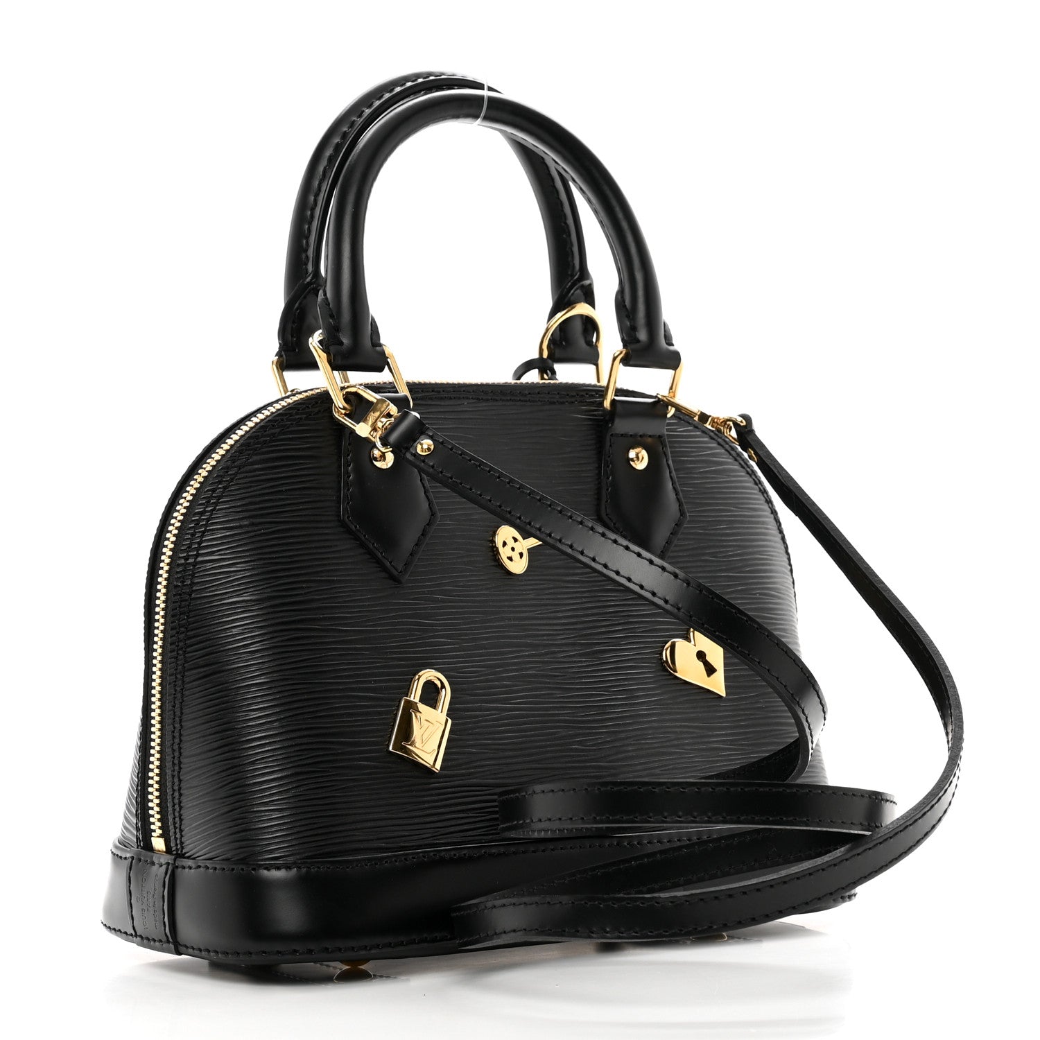 Louis Vuitton Epi Love Lock Alma BB Black 3 of 9