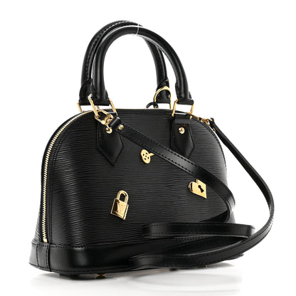 Louis Vuitton Epi Love Lock Alma BB Black 3 of 9