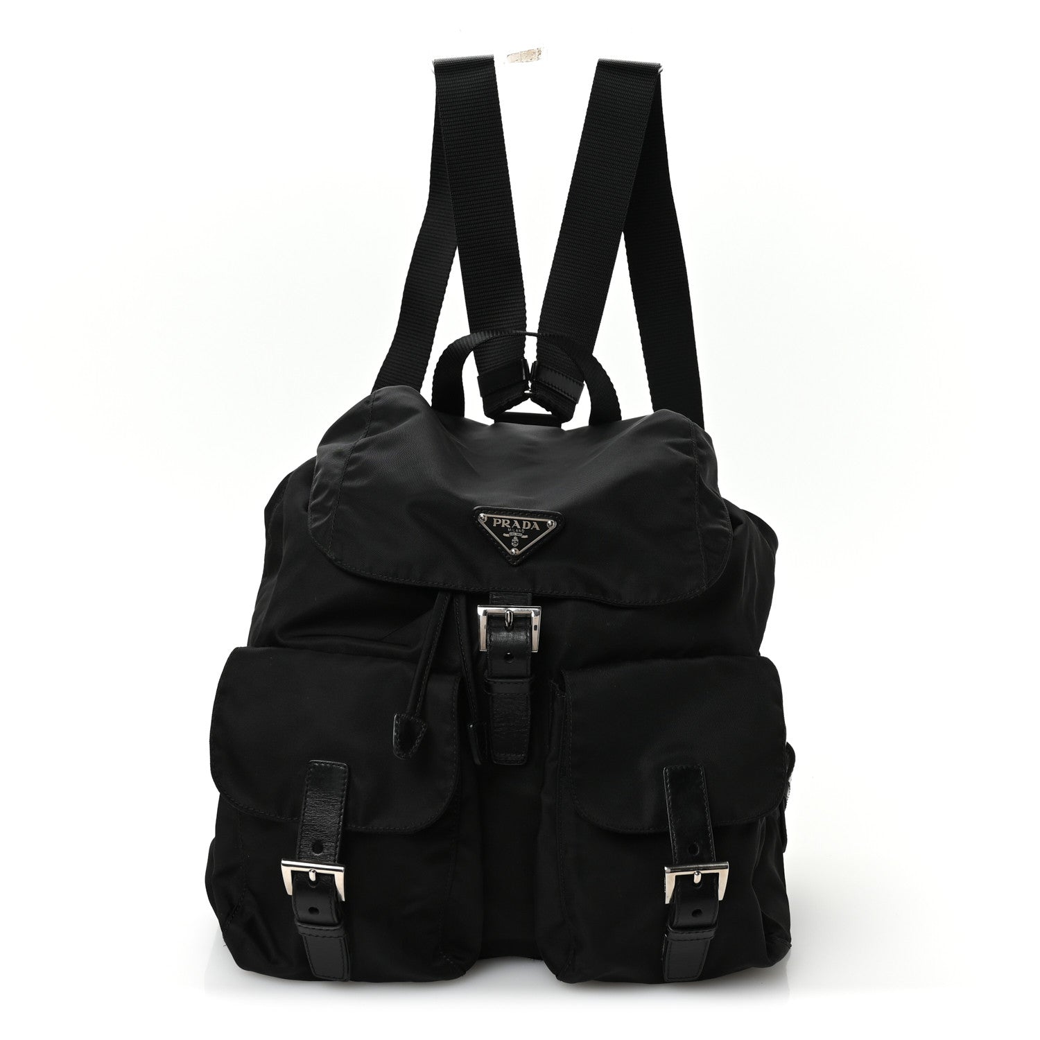Prada Nylon Vela Medium Backpack Black 1 of 10