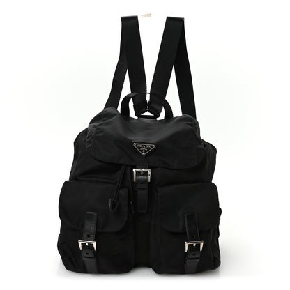 Prada Nylon Vela Medium Backpack Black 1 of 10