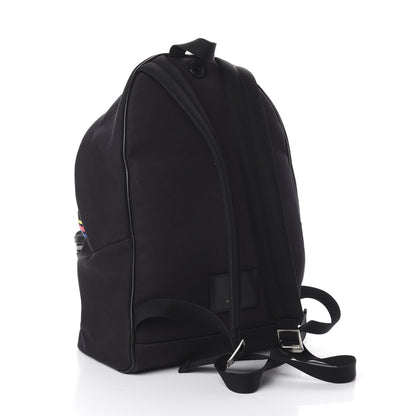 Saint Laurent Nylon Twill Dinosaur Print City Backpack Black Multicolor 4 of 18
